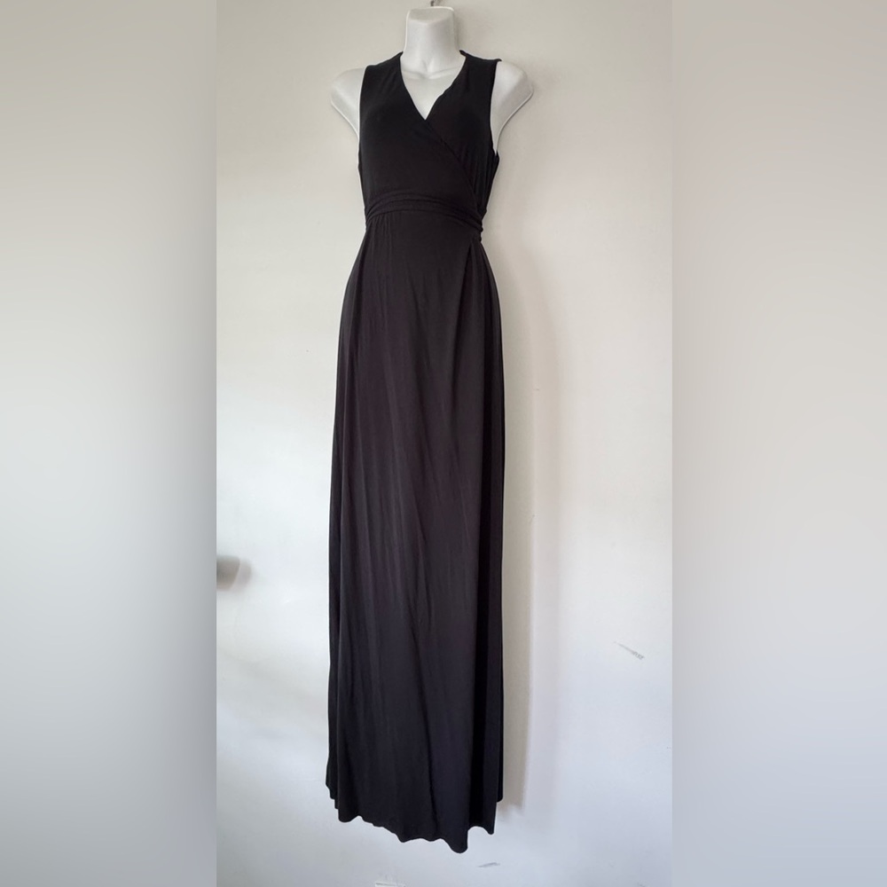 Ingrid & Isabel Black Sleeveless Wrap Maxi Dress